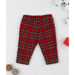 Prenatal Pantalón niño tartán rojo con forro de algodón* Recién Nacido·Ropa Y Accesorios|Ropa Y Accesorios·Pantalones Y Petos