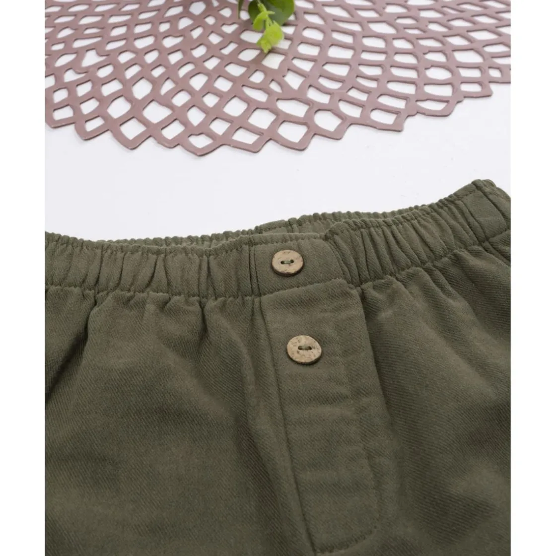 Prenatal Pantalón niño verde con bolsillos cargo y oso* Bebé Niño 3-36 Meses·Vaqueros, Pantalones Y Petos|Niño·Bebé Niño 3-36 Meses
