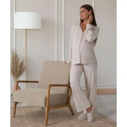 Prenatal Pantalón premamá beige tricot