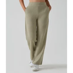 Prenatal Pantalón premamá de pierna ancha verde “fake tricot”* Premamá·Moda|Moda·Pantalones, Faldas Y Leggins