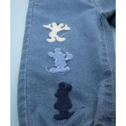 Prenatal Pantalón vaquero de niño con parche de Mickey Mouse