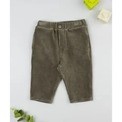 Prenatal Pantalón velour niño verde