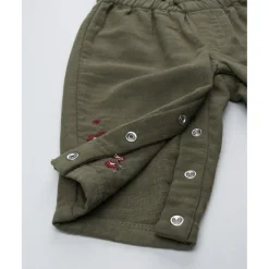 Prenatal Pantalón verde de niña con bordados* Recién Nacido·Ropa Y Accesorios|Ropa Y Accesorios·Pantalones Y Petos