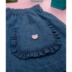 Prenatal Pantalones cortos chambray oscuro niña* Bebé Niña 3-36 Meses·Vaqueros, Pantalones Y Petos|Niña·Bebé Niña 3-36 Meses