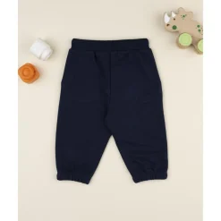 Prenatal Pantalones niño azul estampado relieve