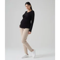Prenatal Pantalones premamá jogger beige punto milano