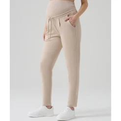 Prenatal Pantalones premamá jogger beige punto milano