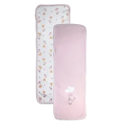 Prenatal Paño antiregurgitación blanco con detalles rosas