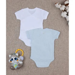 Prenatal Paquete 2 body blanco y celeste