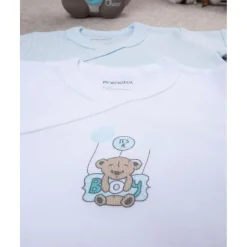 Prenatal Paquete 2 body blanco y celeste