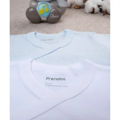 Prenatal Paquete 2 body blanco y celeste