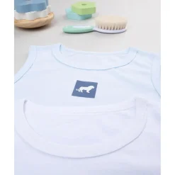 Prenatal Paquete 2 camisetas de tirantes anchos blanco/azul