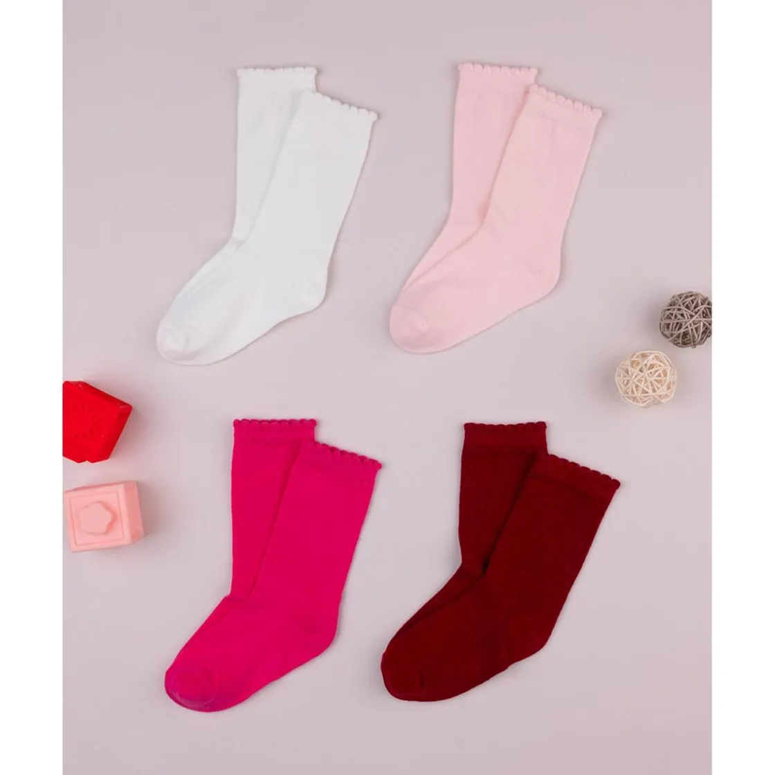 Prenatal Paquete de 4 calcetines altos para niña* Calzado Y Accesorios·Accesorios Y Complementos