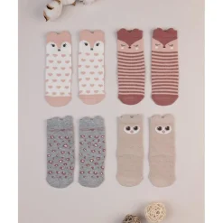 Prenatal Paquete de 4 calcetines largos niña animales* Calzado Y Accesorios·Accesorios Y Complementos
