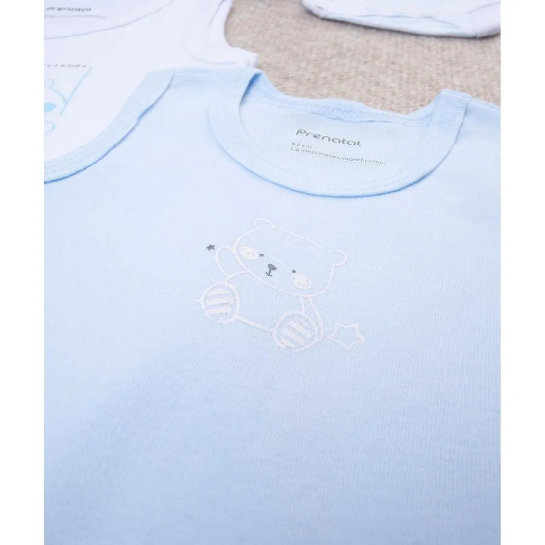 Prenatal Paquete de 5 camisetas sin mangas para niño