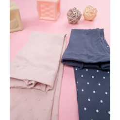 Prenatal Paquete de 2 medias para niña rosa/azul de todo estampado