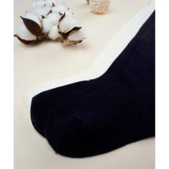 Prenatal Paquete de 2 pantimedias para niña en crema y azul