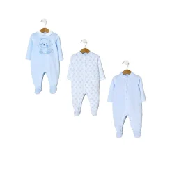 Prenatal Paquete de 3 pijamas de terciopelo