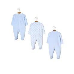 Prenatal Paquete de 3 pijamas de terciopelo