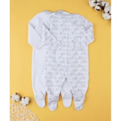 Prenatal Paquete de 2 pijamas unisex gris