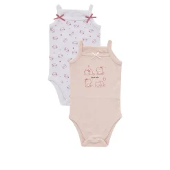 Prenatal Paquete de 2 vestidos ajustados con tirantes estrechos