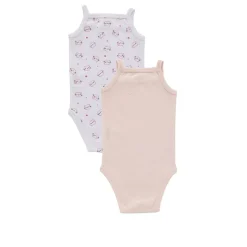 Prenatal Paquete de 2 vestidos ajustados con tirantes estrechos
