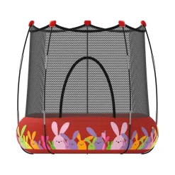 DEVESSPORT Parque de juegos con cama elástica Rojo