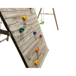 MASGAMES Parque infantil de madera columpios y escalada Timbu* Columpios