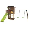 MASGAMES Parque juegos infantil de madera Taga escalada con columpio doble* Columpios
