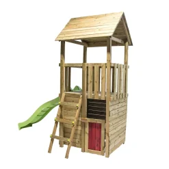 MASGAMES Parque juegos infantil de madera Tibidabo con casita* Columpios