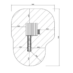 MASGAMES Parque juegos infantil de madera Tibidabo con casita* Columpios