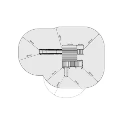 MASGAMES Parque juegos infantil de madera Penthouse XL* Columpios