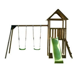 MASGAMES Parque juegos infantil de madera Tibidabo con columpio doble* Columpios