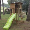 MASGAMES Parque juegos infantil de madera Taga con pared de escalada* Columpios