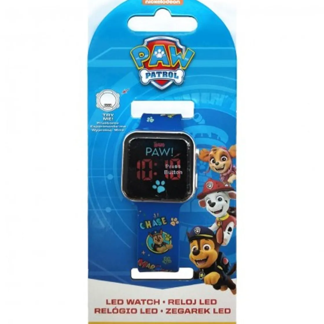 KIDS EUROSWAN S.L. Patrulla Canina - Reloj LED* Coleccionables Y Mini Mundos