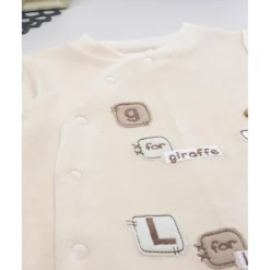 Prenatal Pelele bebé beige jirafa/león