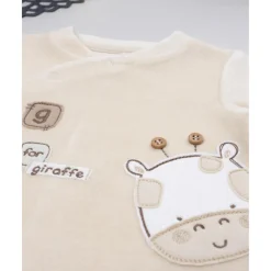 Prenatal Pelele bebé beige jirafa/león