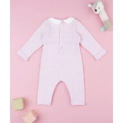 Prenatal Pelele tricot rosa de niña con lazo* Ropa Y Accesorios·Peleles|Recién Nacido·Ropa Y Accesorios