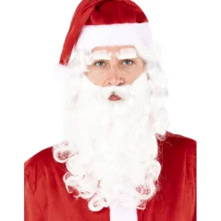 Funidelia Peluca con barba de Papá Noel* Disfraces|Halloween