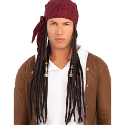 Funidelia Peluca con pañuelo pirata