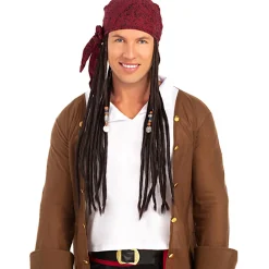 Funidelia Peluca con pañuelo pirata