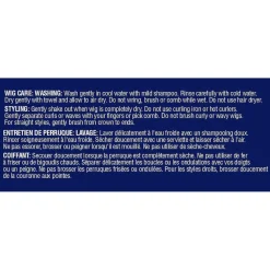 RUBIE'S Peluca con trenzas y flequillo