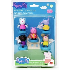 BIZAK Peppa Pig - Pack 5 sellos* Coleccionables Y Mini Mundos