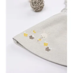 Prenatal Peto con falda niña beige con bordados