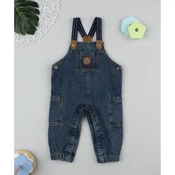 Prenatal Peto denim con tirantes para niño