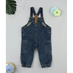 Prenatal Peto denim con tirantes para niño