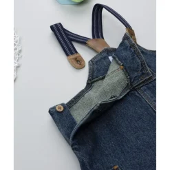 Prenatal Peto denim con tirantes para niño