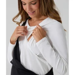 Prenatal Petos premamá negros para embarazo y lactancia