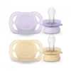 AVENT Philips - 2 chupetes Ultra Start niña lila y amarillo (0-2m)* Biberones Y Chupetes·Chupetes