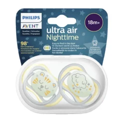 AVENT Philips - 2 chupetes Ultra Air Night - León y Nuves* Biberones Y Chupetes·Chupetes
